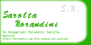 sarolta morandini business card